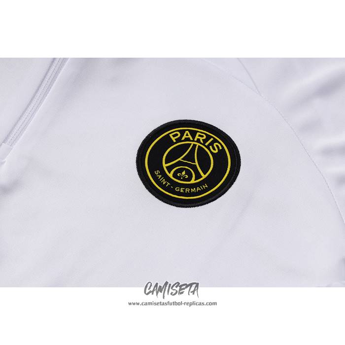 Chandal de Sudadera del Paris Saint-Germain Jordan 2023-2024 Nino Blanco
